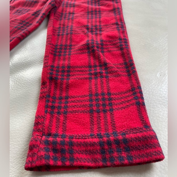 4/$20💥4 Fleece Pajama Pants, Wide Leg, Soft & Cozy, Red & Blue Plaid, Pull-On - Picture 2 of 6